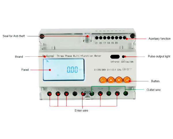Acrel Electric ADL3000-E - Funzioni