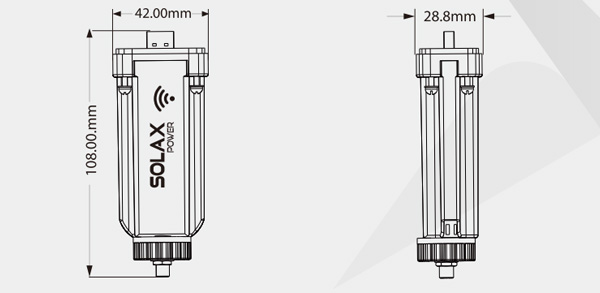 Solax Power Pocket Wi-Fi Plus - Interfaccia WLAN con antenna a stilo