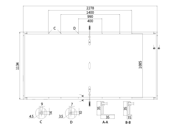 Dimensioni Longi Solar Himo 5m LR5-72HIH-550M