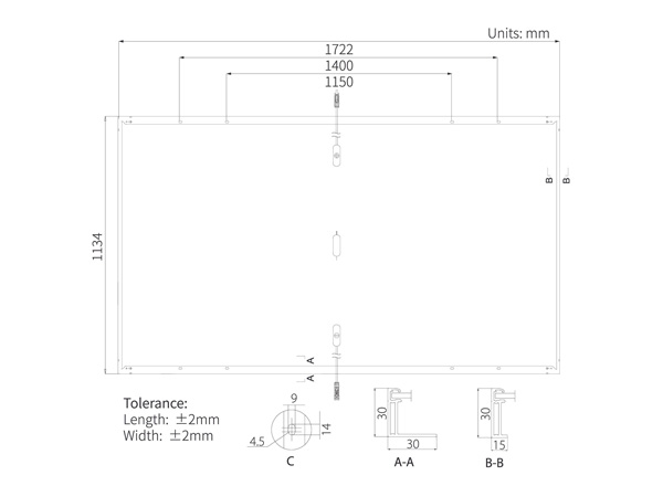 Dimensioni Longi Solar Himo 6m LR5-54HTH-425M