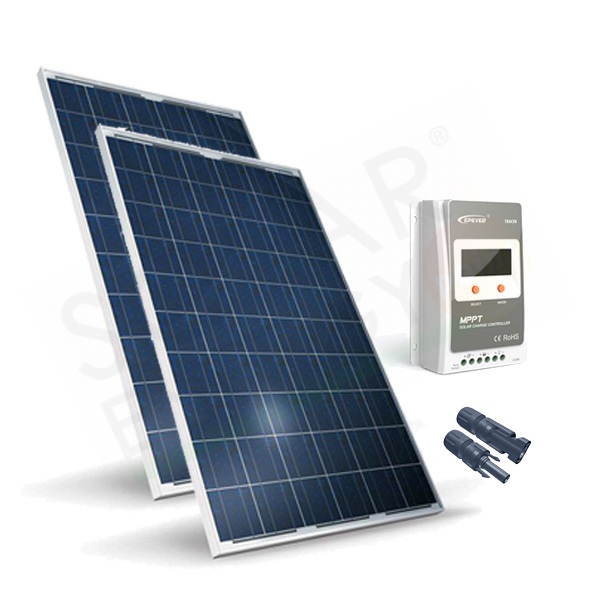 KIT Solare Fotovoltaico base da 10W 12V completo di tutti i componenti