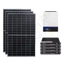 KIT FOTOVOLTAICO OFF-GRID 5.1 KW 48V CON BATTERIA LITIO 9.6 KWH