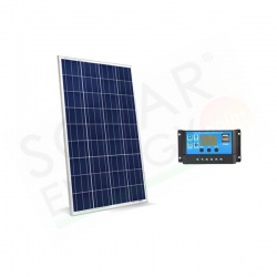 KIT SOLARE BASE 30W 12V – MODULO FOTOVOLTAICO 30W E REGOLATORE 10A PWM