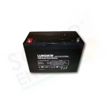 LUMINOR LDC12-100 – BATTERIA STAZIONARIA AGM DEEP CYCLE 12V 100AH