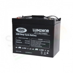 LUMINOR LDC12-80 – BATTERIA STAZIONARIA AGM DEEP CYCLE 12V 80AH