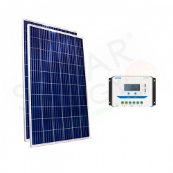 KIT SOLARE BASE 570W 12/24V – MODULI FOTOVOLTAICI 570W E REGOLATORE 30A PWM