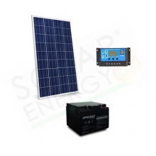KIT SOLARE PRO 20W 12V – MODULO 20W / REGOLATORE 10A / BATTERIA 12AH