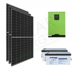 KIT FOTOVOLTAICO OFF-GRID 2.4 KW 24V CON BATTERIE AGM 400AH