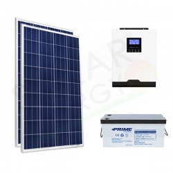 KIT FOTOVOLTAICO OFF-GRID 400 W 12V CON BATTERIA AGM 200 AH