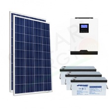 KIT FOTOVOLTAICO OFF-GRID 400 W 12V CON BATTERIE AGM 600 AH