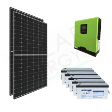 KIT FOTOVOLTAICO OFF-GRID 820 W 24V CON BATTERIE AGM 1000 AH