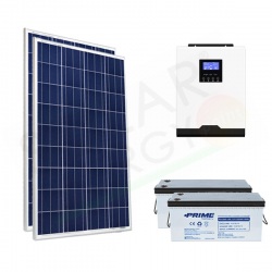 KIT FOTOVOLTAICO OFF-GRID 400 W 12V CON BATTERIA AGM 400 AH