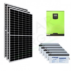 KIT FOTOVOLTAICO OFF-GRID 4 KW 48V CON BATTERIE AGM 1000AH