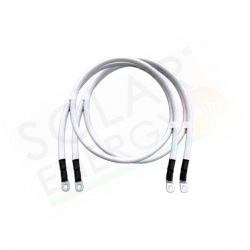COPPIA CAVO CONNESSIONE COLLEGAMENTO INVERTER BATTERIE FOTOVOLTAICO 1.5M 50MMQ FORO 8MM