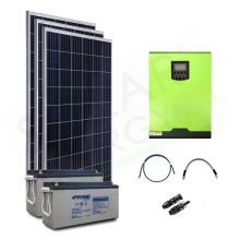 KIT FOTOVOLTAICO OFF-GRID 3.3 KW 48V MPPT CON BATTERIE AGM 1200 AH