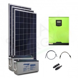 KIT FOTOVOLTAICO OFF-GRID 3.3 KW 48V MPPT CON BATTERIE AGM 1200 AH