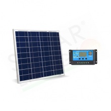 KIT SOLARE CAMPER 50W 12V – MODULO FOTOVOLTAICO 50W E REGOLATORE 10A PWM