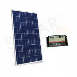 KIT SOLARE CAMPER 80W 12V – MODULO 80W E REGOLATORE 10A DUAL BATTERY