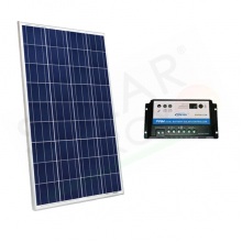 KIT SOLARE CAMPER 80W 12V – MODULO 80W E REGOLATORE 10A DUAL BATTERY