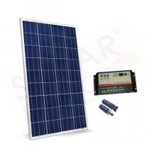 KIT SOLARE CAMPER 100W 12V – MODULO 100W E REGOLATORE 10A DUAL BATTERY
