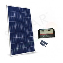 KIT SOLARE CAMPER 200W 12V – MODULO 200W E REGOLATORE 20A DUAL BATTERY