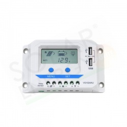 EP SOLAR VIEWSTAR VS1024AU – REGOLATORE DI CARICA PWM 10A 12-24V USB CON DISPLAY LCD