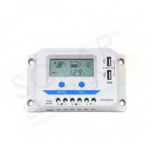 EP SOLAR VIEWSTAR VS1024AU – REGOLATORE DI CARICA PWM 10A 12-24V USB CON DISPLAY LCD
