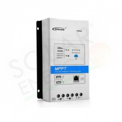EP SOLAR TRIRON 4210N-BU – REGOLATORE DI CARICA MPPT 40A 12/24V CON DISPLAY DB1 LED E INTERFACCIA UCS