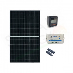 KIT SOLARE BASE 410W 24V – MODULO FOTOVOLTAICO 410W REGOLATORE 20A PWM CON DISPLAY MT-50