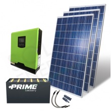 KIT FOTOVOLTAICO OFF-GRID 1 KW 24V CON BATTERIE OPZS 2160 AH