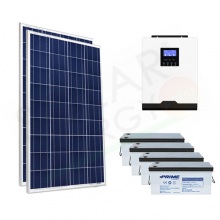 KIT FOTOVOLTAICO OFF-GRID 400 W 12V CON BATTERIA AGM 800 AH
