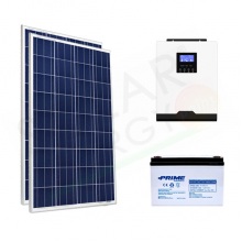 KIT FOTOVOLTAICO OFF-GRID 400 W 12V CON BATTERIA AGM 100 AH