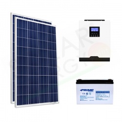 KIT FOTOVOLTAICO OFF-GRID 400 W 12V CON BATTERIA AGM 100 AH