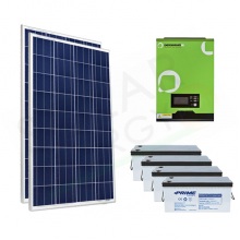 KIT FOTOVOLTAICO OFF-GRID 400 W 12V CON BATTERIE AGM 800 AH