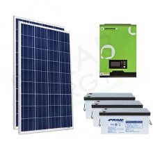 KIT FOTOVOLTAICO OFF-GRID 400 W 12V CON BATTERIE AGM 600 AH