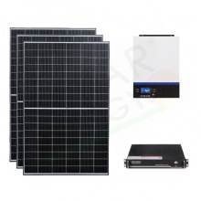 KIT FOTOVOLTAICO OFF-GRID 5.1 KW 48V CON BATTERIA LITIO 2.4 KWH