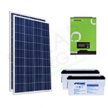KIT FOTOVOLTAICO OFF-GRID 400 W 12V CON BATTERIE AGM 300 AH