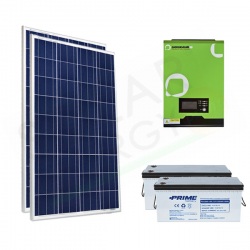 KIT FOTOVOLTAICO OFF-GRID 400 W 12V CON BATTERIE AGM 400 AH