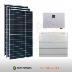 KIT FOTOVOLTAICO 3.6 KW ASTRONERGY – SUNGROW CON ACCUMULO DA 9.6 KWH (COMPLETO)