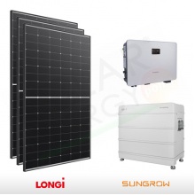 KIT FOTOVOLTAICO 5.2 KW LONGI SOLAR – SUNGROW CON ACCUMULO 9.6 KWH