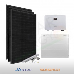 KIT FOTOVOLTAICO 4 KW JA SOLAR – SUNGROW CON ACCUMULO DA 9.6 KWH (COMPLETO)