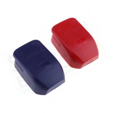 COPPIA DI CLIP MORSETTI ROSSO E BLU PER BATTERIA