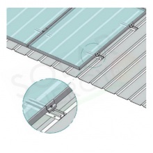 KIT FISSAGGIO COMPLETO PER 5 MODULI FOTOVOLTAICI IN VERTICALE LAMIERA GRECATA