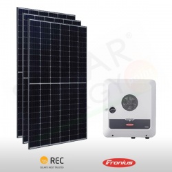 KIT FOTOVOLTAICO 3.2 KW REC – FRONIUS PREDISPOSTO PER ACCUMULO