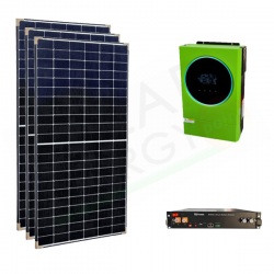 KIT FOTOVOLTAICO OFF-GRID 5 KW 48V CON BATTERIE LITIO 2.4 KWH