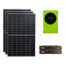 KIT FOTOVOLTAICO OFF-GRID 4.3 KW 48V CON BATTERIE LITIO 4.8 KWH