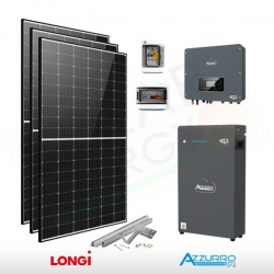 KIT FOTOVOLTAICO 3.2 KW LONGI SOLAR – ZCS CON ACCUMULO 5 KWH (COMPLETO)