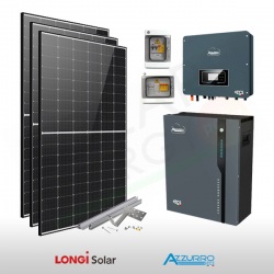 KIT FOTOVOLTAICO 3.2 KW LONGI SOLAR – ZCS CON ACCUMULO 5 KWH (COMPLETO)