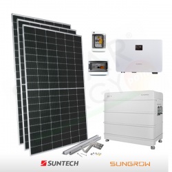 KIT FOTOVOLTAICO 6.3 kW SUNTECH – SUNGROW CON ACCUMULO 9.6 kWh (COMPLETO)
