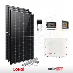 KIT FOTOVOLTAICO 3.3 kW LONGI SOLAR – SOLAREDGE (COMPLETO)